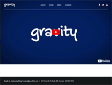 Tablet Screenshot of gravityltd.com